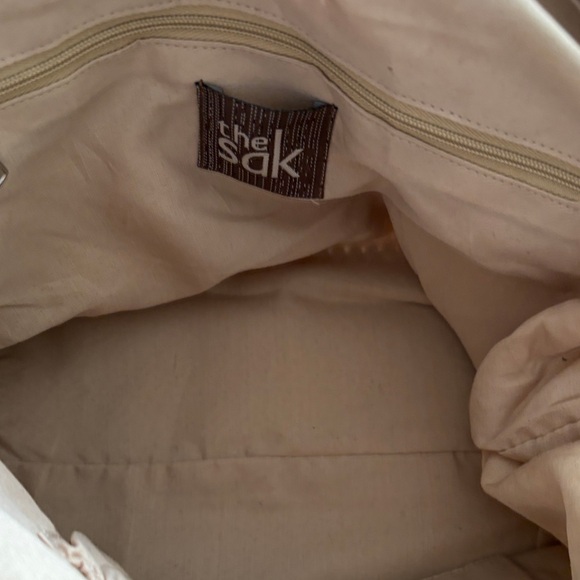 The Sak Beige Straw Tote with Brown Trim - Picture 8 of 16